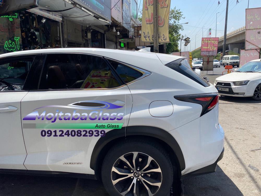 شیشه درب عقب لکسوس nx