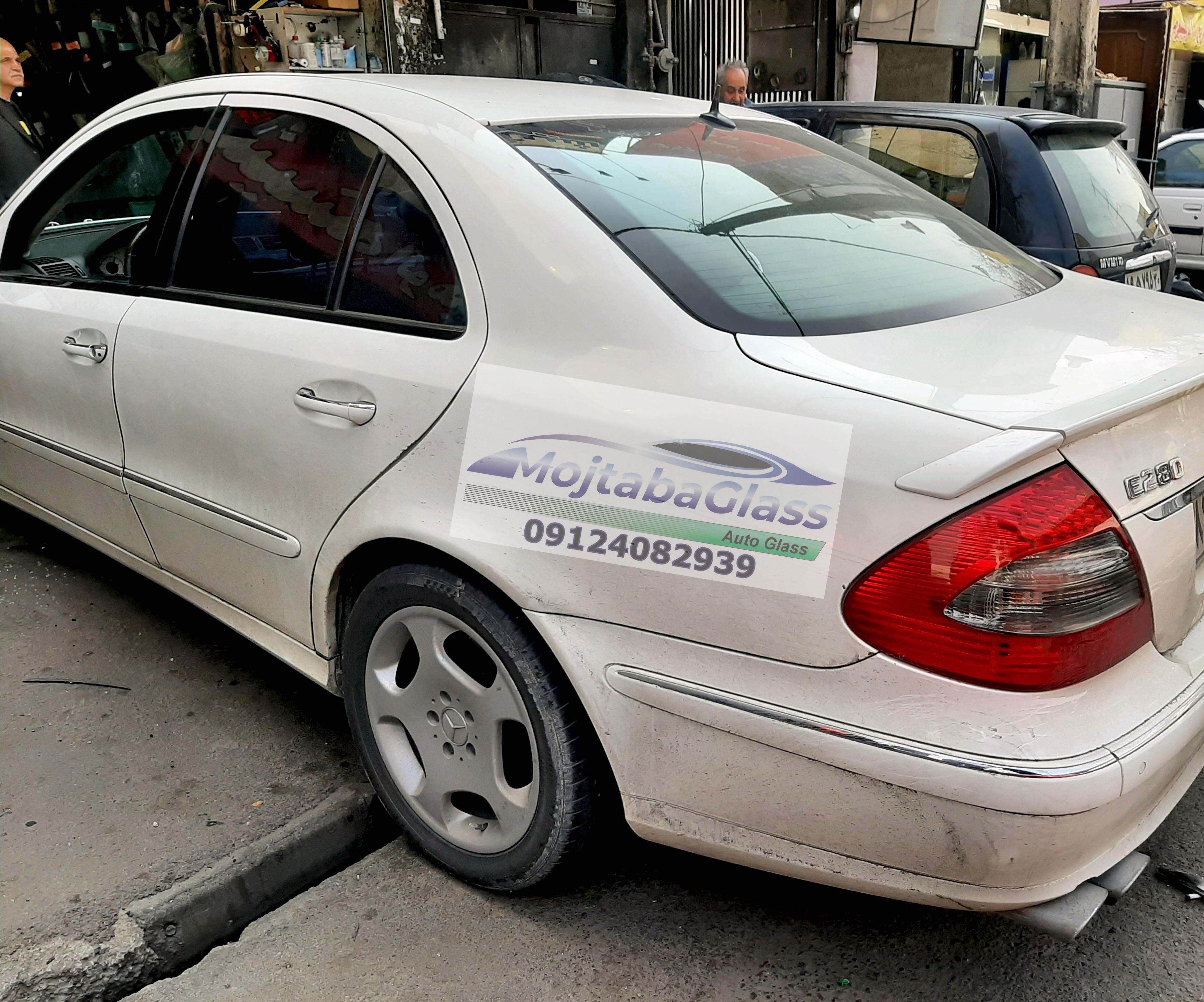  شیشه عقب بنز E280